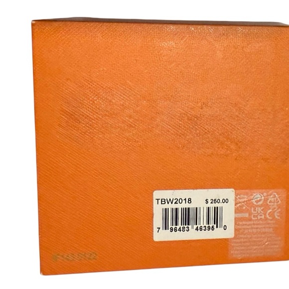 Tory Burch Gigi Black Leather Gold Watch & Top Rings Set Case 36mm TBW2018 - Picture 10 of 11